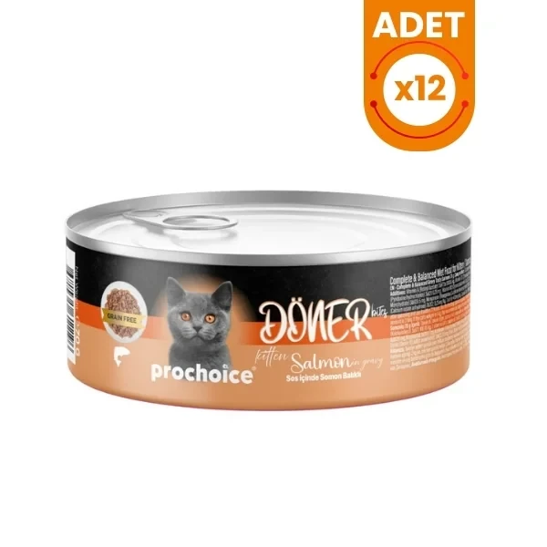 Prochoice Döner Bites Sos İçinde Somonlu Yavru Konserve Kedi Maması