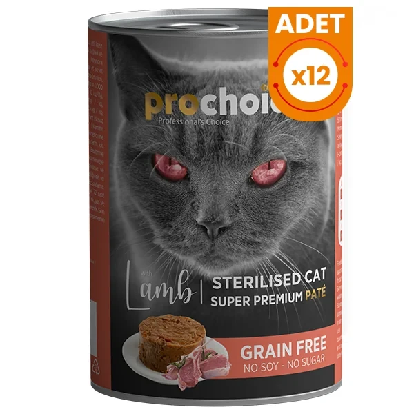 Pro Choice Tahılsız Kuzu ve Ciğerli Yetişkin Konserve Kedi Maması