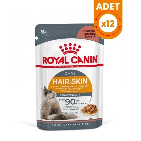 Royal Canin Care Hair Skin Tüy ve Deri Sağlığı için Pouch Konserve Kedi Maması