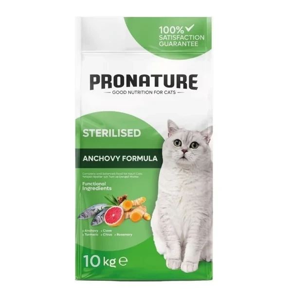 Pronature Adult Sterilised Hamsili Kısırlaştırılmış Kedi Maması 10KG