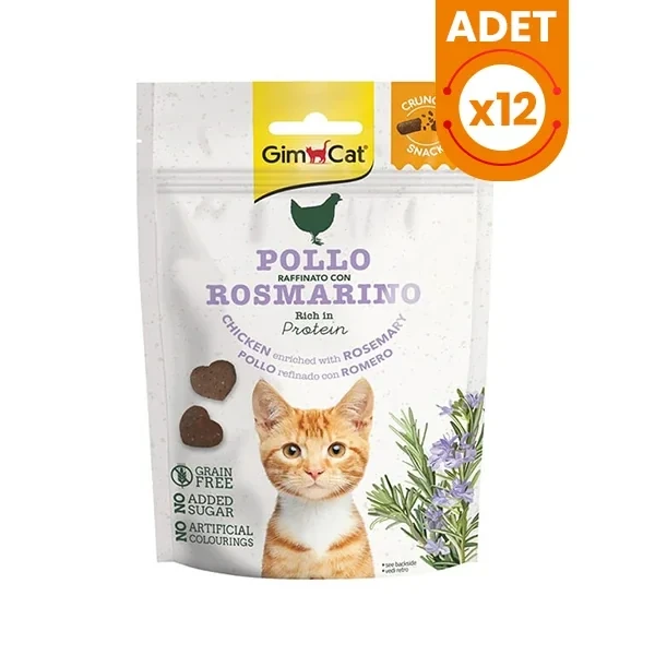Gimcat Tahılsız Tavuk ve Biberiyeli Kedi Ödül Bisküvisi
