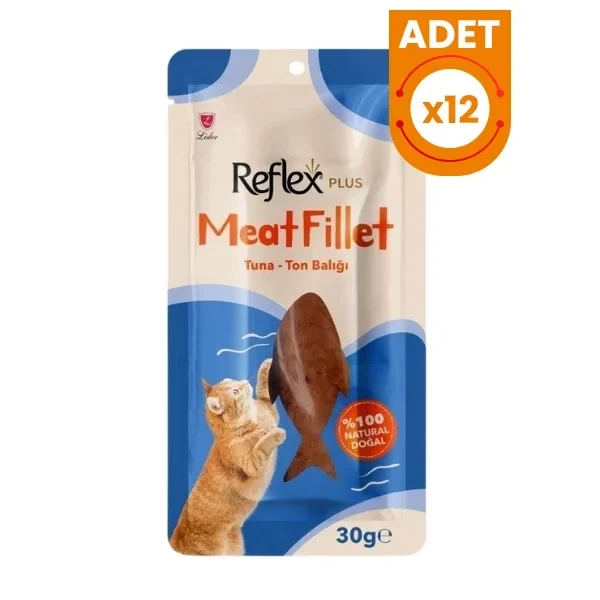 Reflex Plus Meat Fillet Ton Balıklı Fileto Kedi Ödül Maması